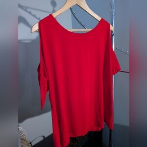 Elegant Red Women's Top